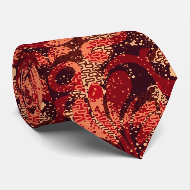 Corbata Haight Ashbury Psychedelic de dos lados (Enrollado)