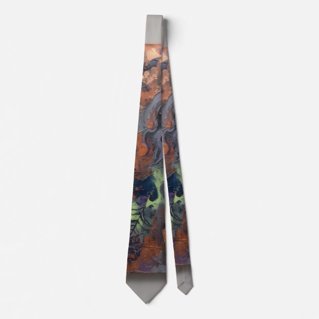 Corbata Halloween Abstracto (Anverso)