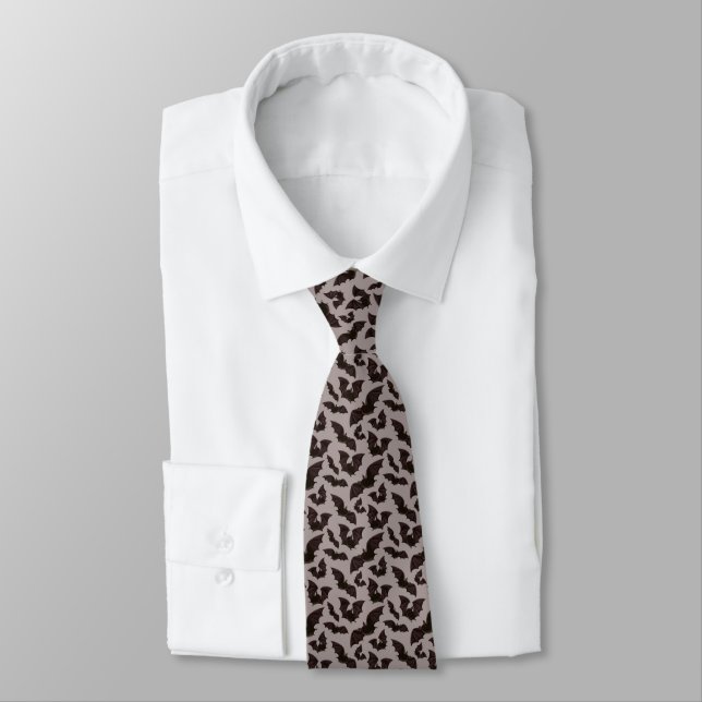 Corbata Halloween Bats Neck Tie (Atado)