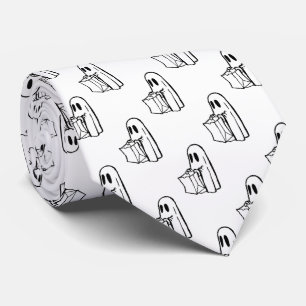 Corbata Halloween, Blanco Fantasma, Truco O Trato, Boo