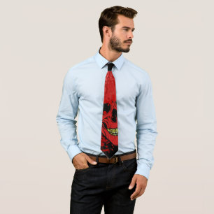 Corbata Halloween Blooll Skull Tie