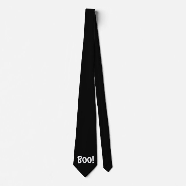 CORBATA HALLOWEEN BOO BLACK TIE (Anverso)