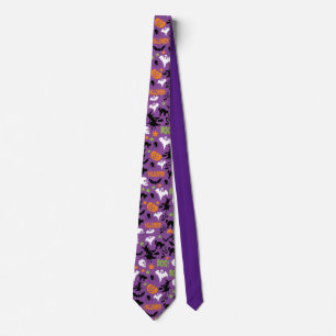 Corbata Halloween BOO Espíritu Fantasma Calabazas