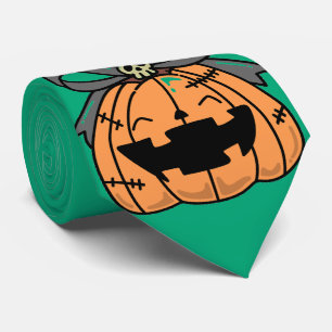 Corbata Halloween,Calabaza Cara Bonita,Divertido , Jack O'