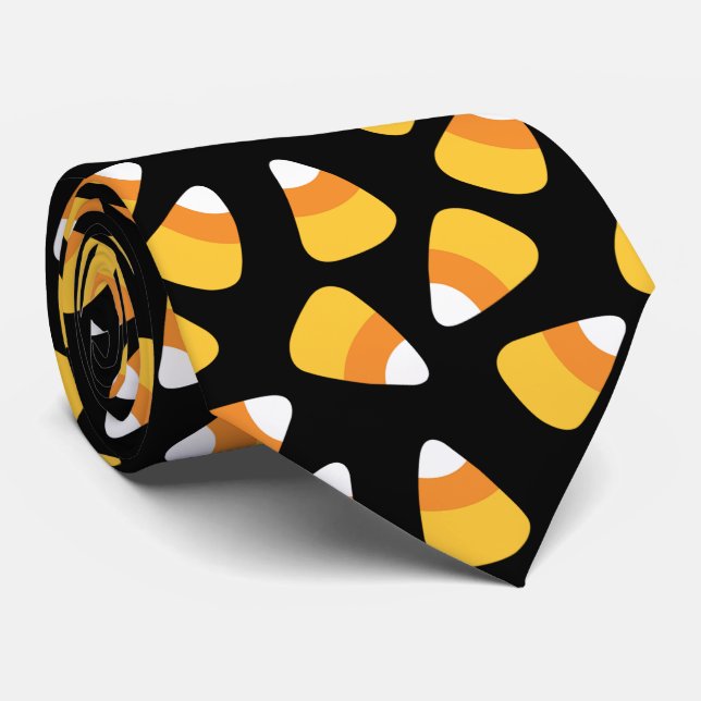 Corbata Halloween Candy Corn (Enrollado)
