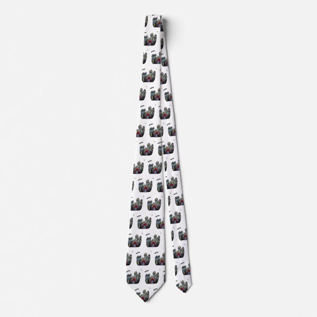 Corbata Halloween Castle Neck Tie (Anverso)