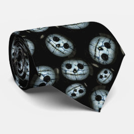 Corbata Halloween de Calabaza Blanca Sombrío