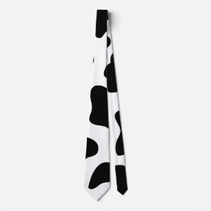 Corbata Halloween de diversión en blanco y negro