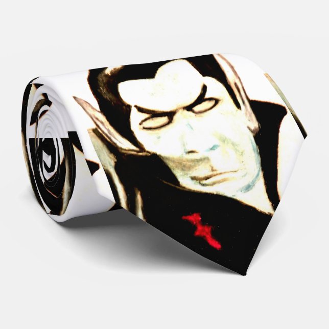 Corbata HALLOWEEN DRACULA tie (Enrollado)