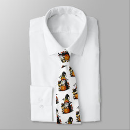 Corbata Halloween Gnome Neck Tie