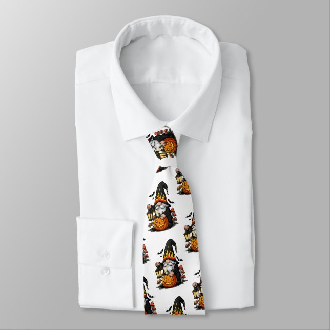 Corbata Halloween Gnome Neck Tie (Atado)