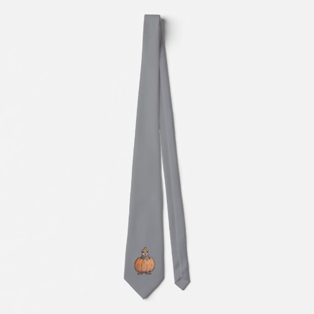 Corbata Halloween Krawatte mit Taube (Anverso)