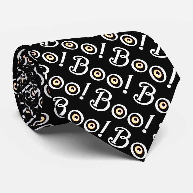 Corbata Halloween Lazos Boo Neckties Fantasma Personalizar (Enrollado)