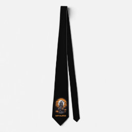Corbata Halloween Skeleton Black Tie