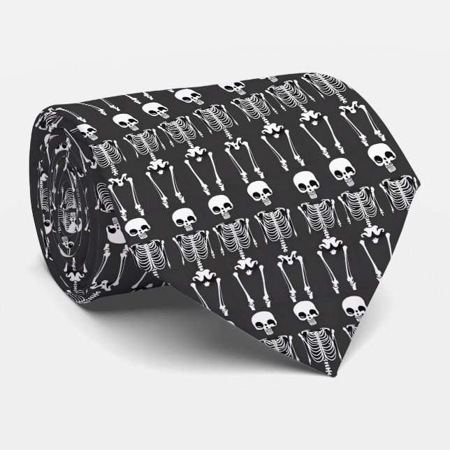 Corbata Halloween Skeletons Tie (Enrollado)
