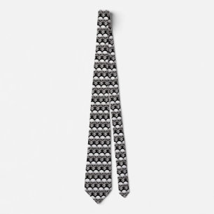 Corbata Halloween Skulls Black Tie
