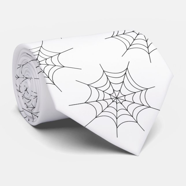 Corbata Halloween Spider Web (Enrollado)