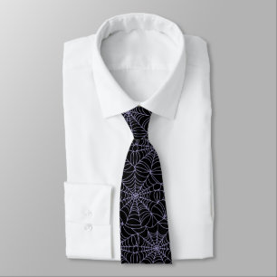 Corbata Halloween Spiderwebs Necktie