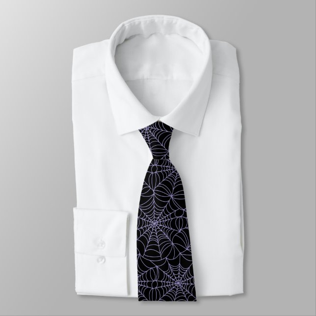 Corbata Halloween Spiderwebs Necktie (Atado)