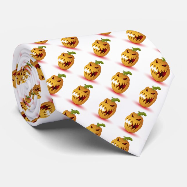 Corbata Halloween Tie/Jack-O-Lantern (Enrollado)
