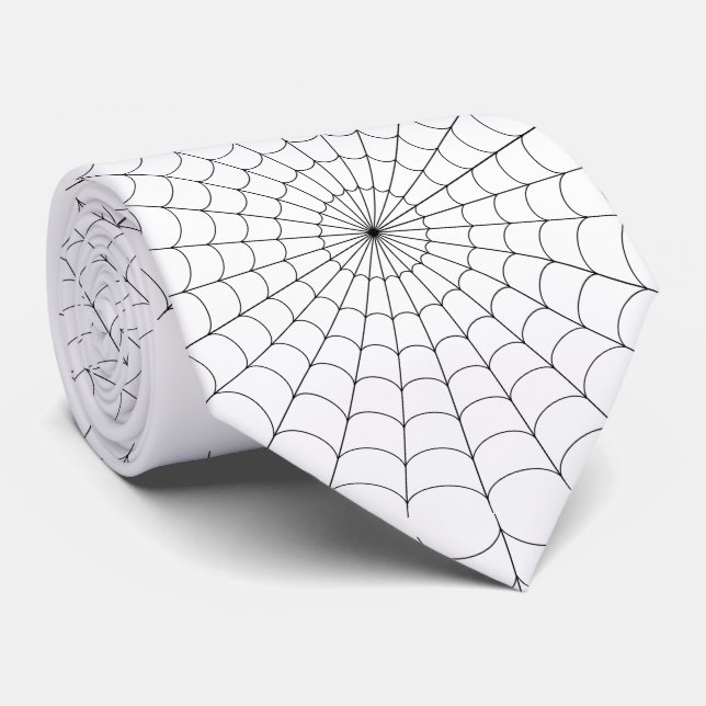 Corbata Halloween Tie/Spider Web (Enrollado)