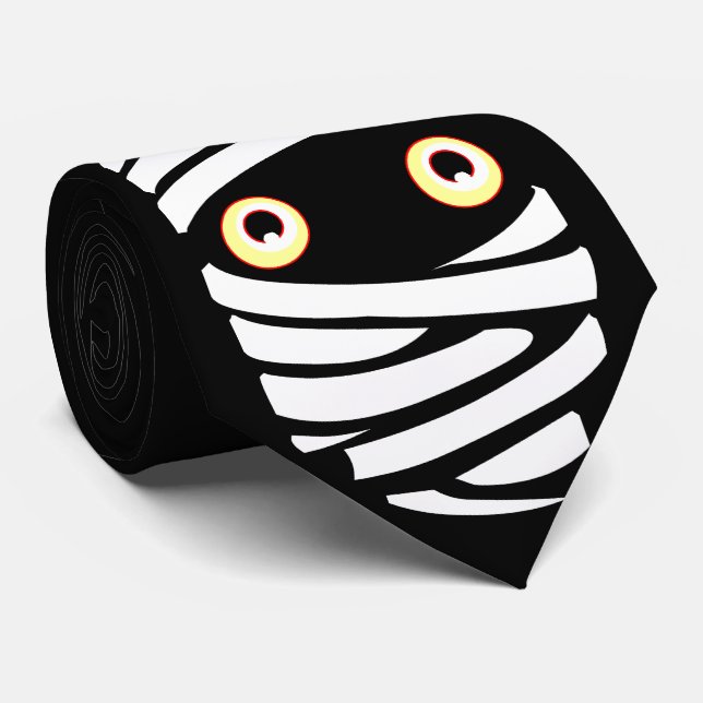 Corbata Halloween Ties divertidos Halloween Mummy Costume (Enrollado)
