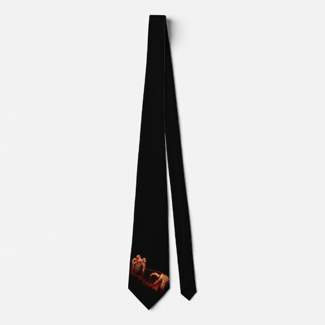 Corbata Halloween Ties Scary Zombie Neckties Personalizar (Anverso)
