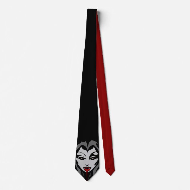 Corbata Halloween Ties Vampiro Halloween Neckties Personiz (Anverso)