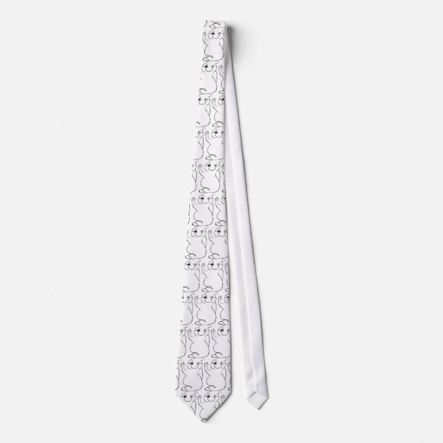 Corbata HALLOWEEN WINKING GHOST tie (Anverso)
