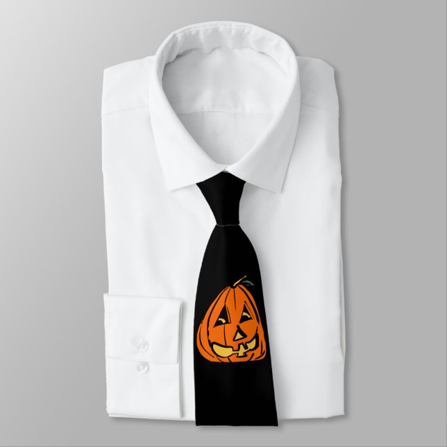 Corbata Halloween Wonky Pumpkin (Atado)