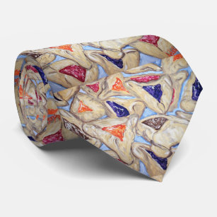 Corbata Hamantaschen Tie con arte original de Adela Camill