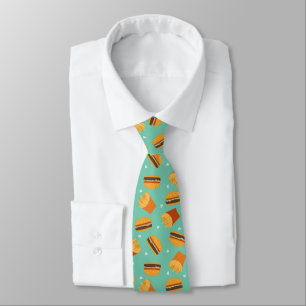 Corbata Hamburguesa retro y frias