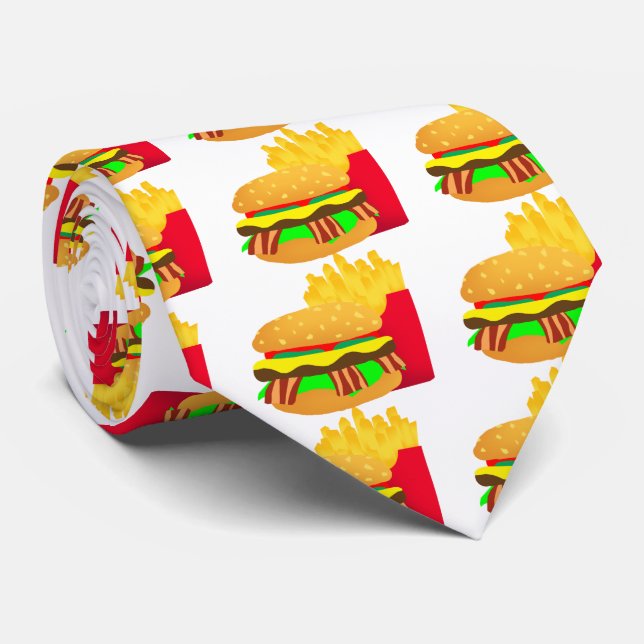 Corbata Hamburguesa y frisos (Enrollado)