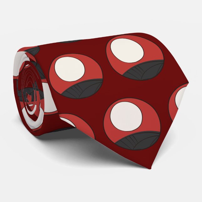 Corbata Hanafuda "Susuki-ni-tsuki" (Enrollado)