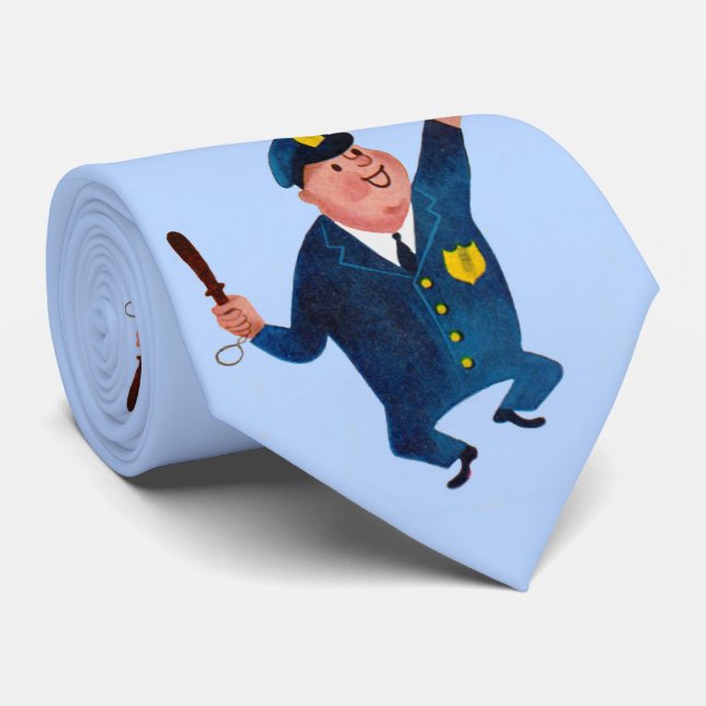 Corbata happy cop print tie  (Enrollado)