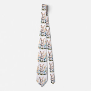 Corbata Happy Easter Bunny Basket Thunder_Cove