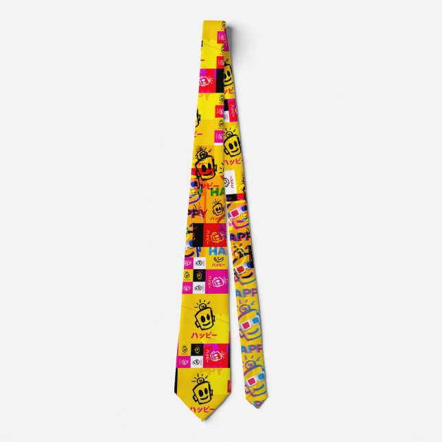 Corbata HAPPY Glitch Neck Tie (Anverso)