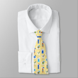 Corbata Happy Hour Fifties Cocktail Yellow Tie