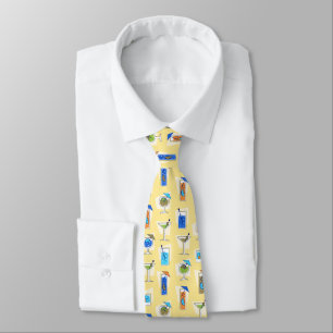 Corbata Happy Hour Fifties Cocktail Yellow Tie