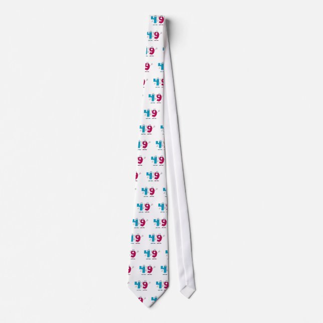 Corbata Happy Number 49 (Anverso)