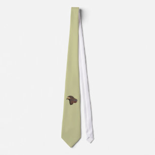 Corbata Harris Hawk Faux Embroidery