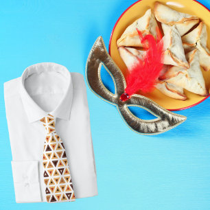 Corbata Hebreo Feliz Purim Hamentash Tie