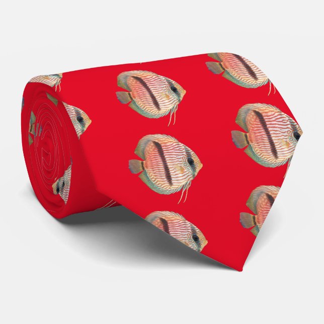 Corbata Heckel Blue Discus (Enrollado)