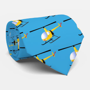 Corbata Helicóptero de personalizado alegre amarillo lindo