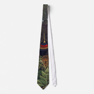 Corbata Henri Rousseau El Sueño - Mujer de la Jungla con A