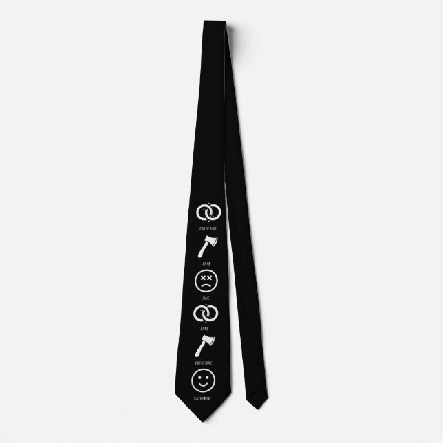 Corbata Henry VIII Wives Tie (Anverso)
