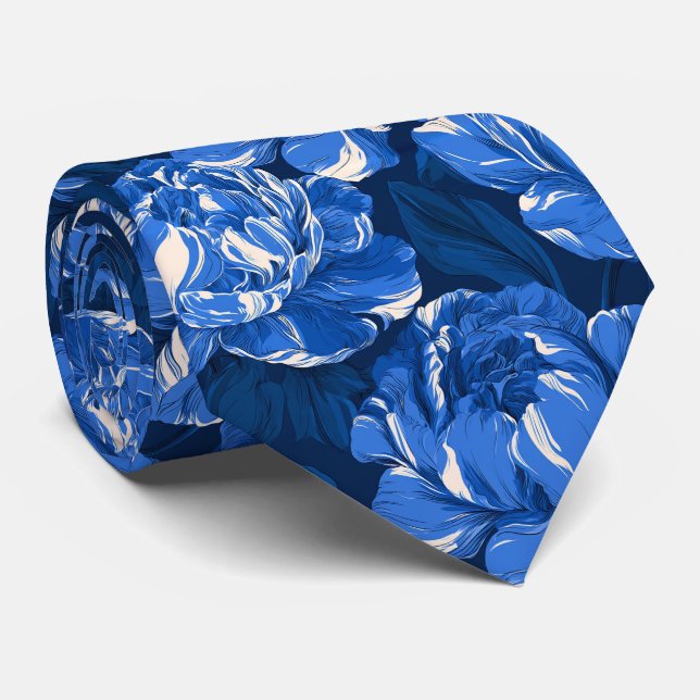 Corbata Hermanos Flor de Peonías Boda Boho  (Enrollado)