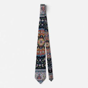 Corbata Hermosa Alfombra Kilim Antigua Oriental Azul