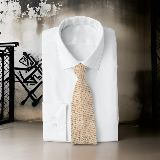 Corbata Hermosa caligrafía Peach Black Handwriter (Subido por el creador)