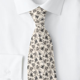 Corbata Hermosa crema gris paisley india |